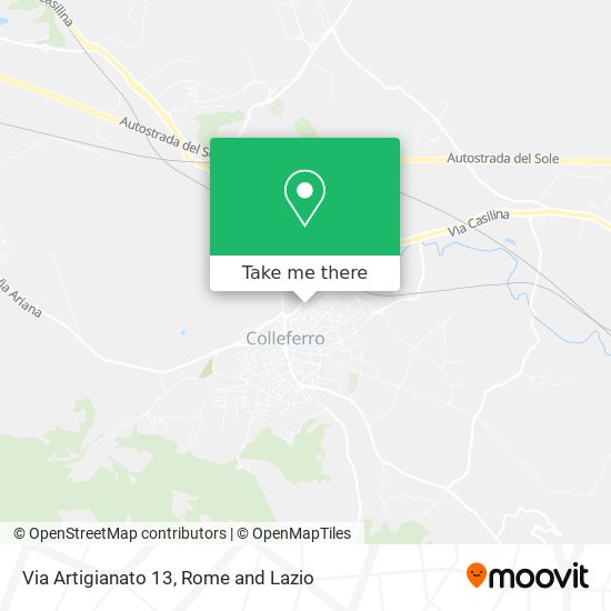Via Artigianato 13 map