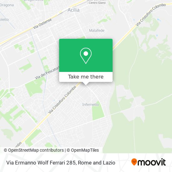 Via Ermanno Wolf Ferrari 285 map