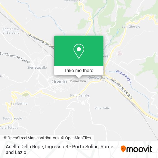 Anello Della Rupe, Ingresso 3 - Porta Solian map