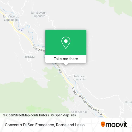 Saint Francis Convent map
