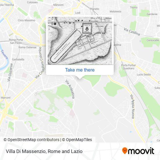 Villa Di Massenzio map