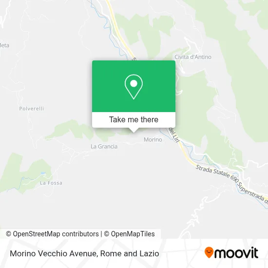 Morino Vecchio Avenue map