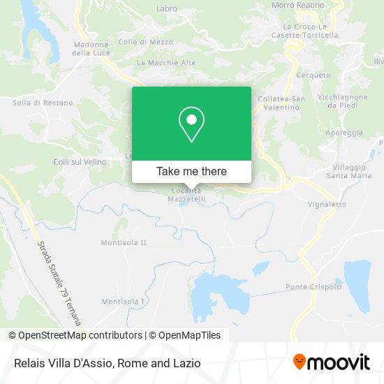 Relais Villa D'Assio map