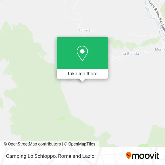 Lo Schioppo Camping map