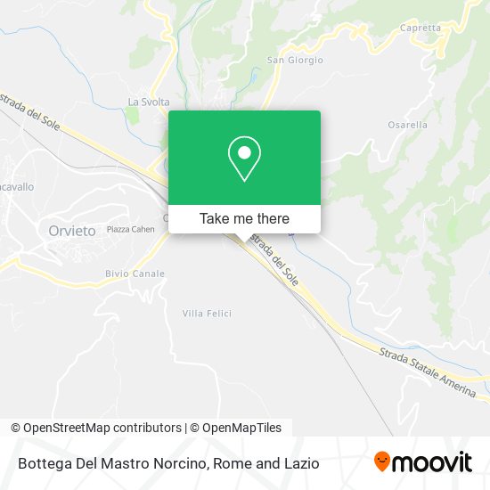 Bottega Del Mastro Norcino map