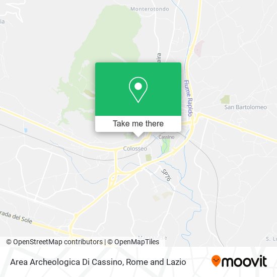 Area Archeologica Di Cassino map