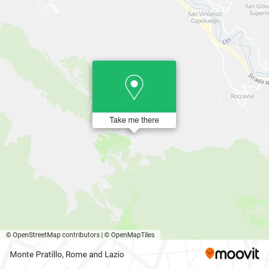 Monte Pratillo map