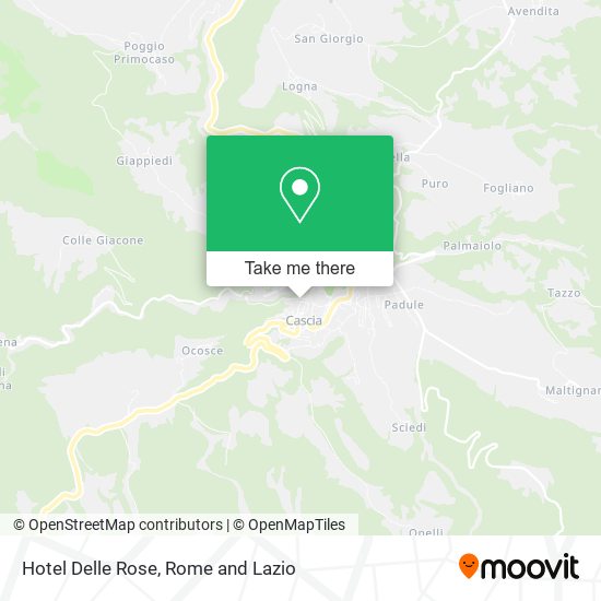 Hotel Delle Rose map