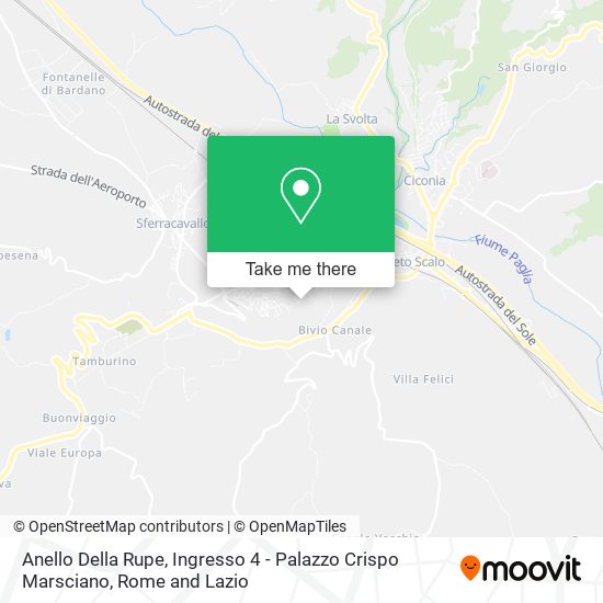 Anello Della Rupe, Ingresso 4 - Palazzo Crispo Marsciano map