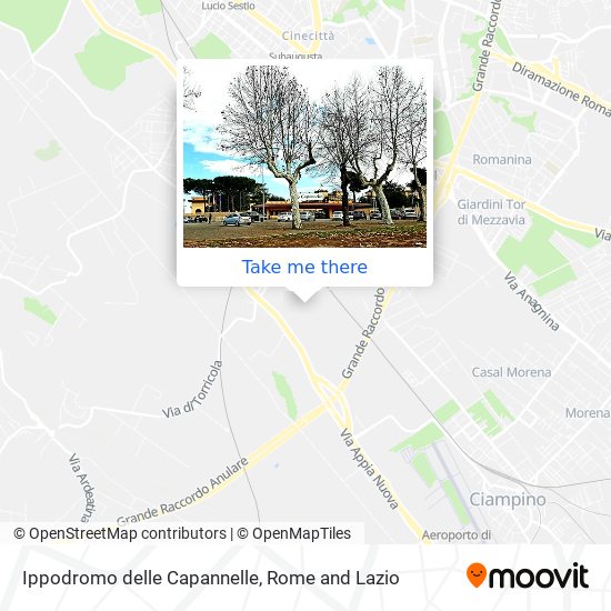 Ippodromo delle Capannelle map