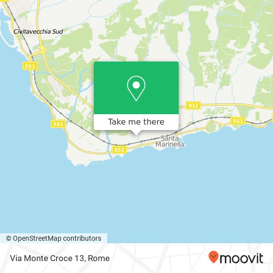 Via Monte Croce 13 map