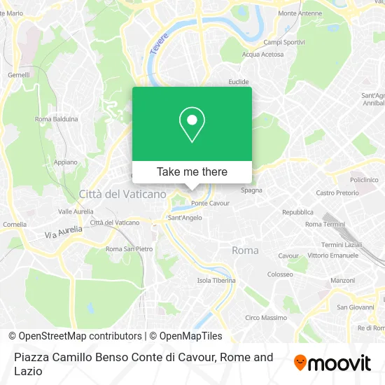 Camillo Benso Count of Cavour Square map