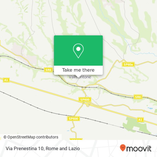 Via Prenestina 10 map