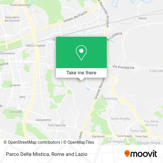 Parco Della Mistica map
