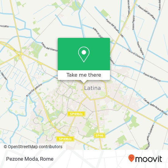 Pezone Moda map