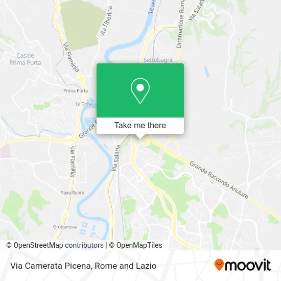 Camerata Picena Street map