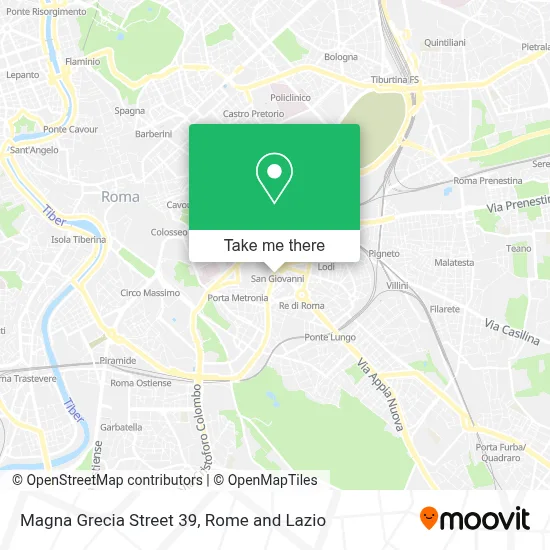 Magna Grecia Street 39 map