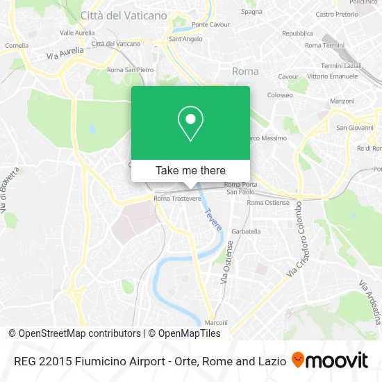 REG 22015 Fiumicino Airport - Orte map