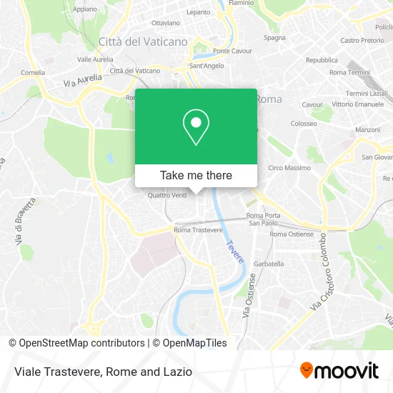 Trastevere Avenue map