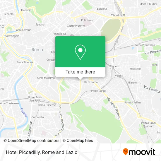 Piccadilly Hotel map