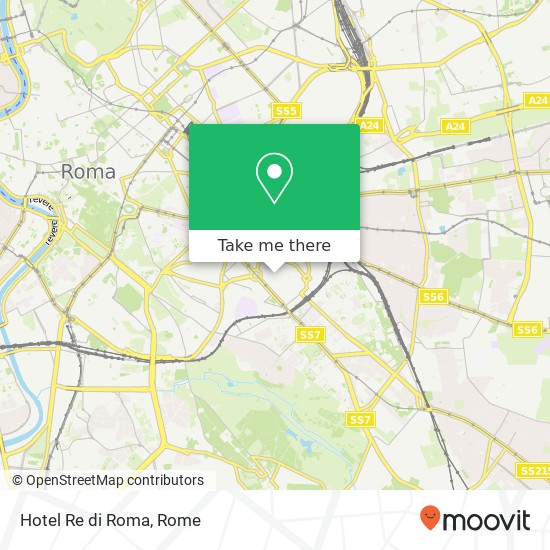 Hotel Re di Roma map