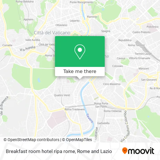 Breakfast Room Hotel Ripa Rome map