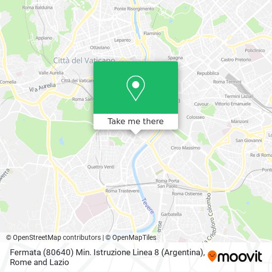 Fermata (80640) Min. Istruzione Linea 8 (Argentina) map