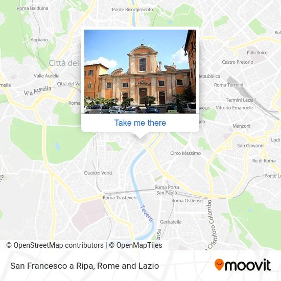 San Francesco a Ripa map