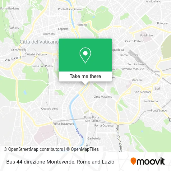 Bus 44 Direction Monteverde map