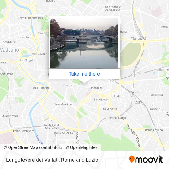 Lungotevere dei Vallati map