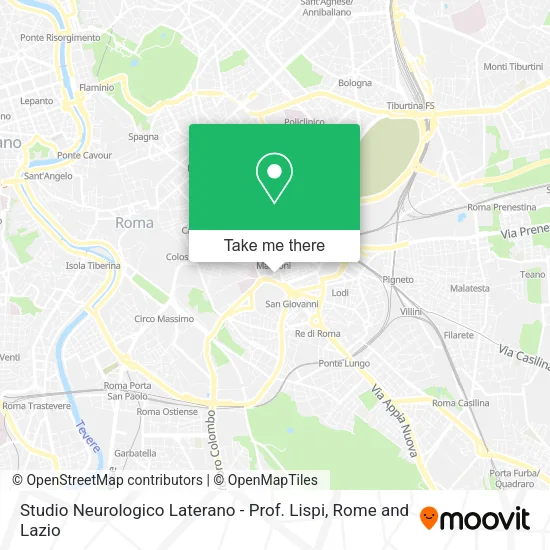 Studio Neurologico Laterano - Prof. Lispi map
