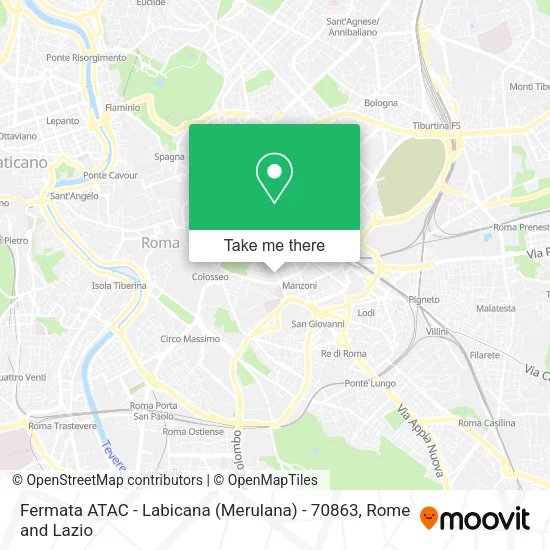 Fermata ATAC - Labicana (Merulana) - 70863 map