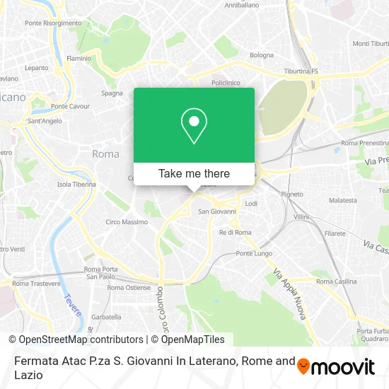 Atac Bus Stop S. Giovanni In Laterano Square map