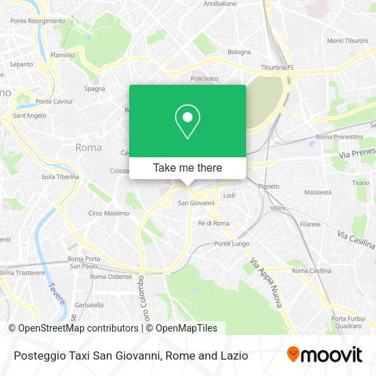 Posteggio Taxi San Giovanni map