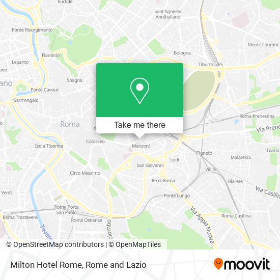 Milton Hotel Rome map