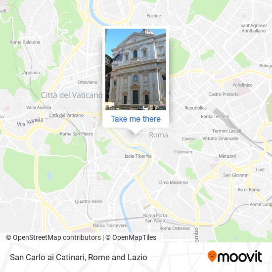 San Carlo ai Catinari map