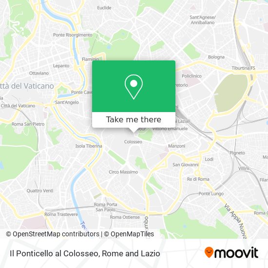 Il Ponticello al Colosseo map
