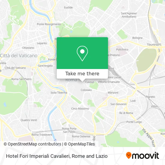 Hotel Fori Imperiali Cavalieri map
