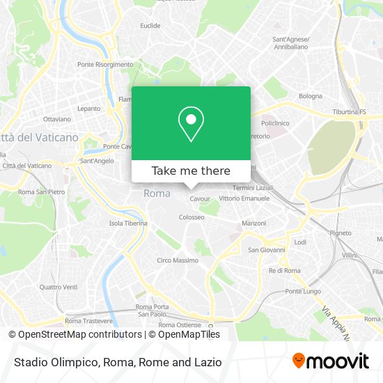 Stadio Olimpico, Roma map
