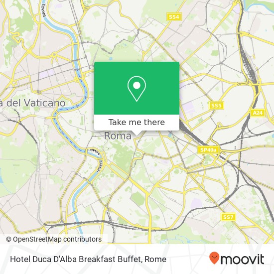 Hotel Duca D'Alba Breakfast Buffet map