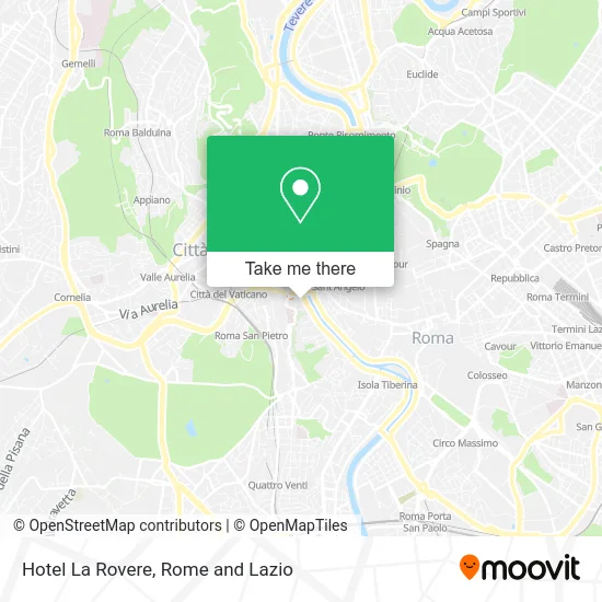 Hotel La Rovere map