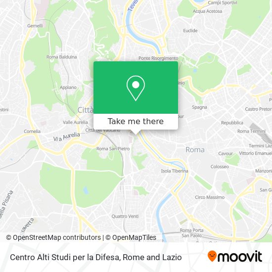 Centro Alti Studi per la Difesa map