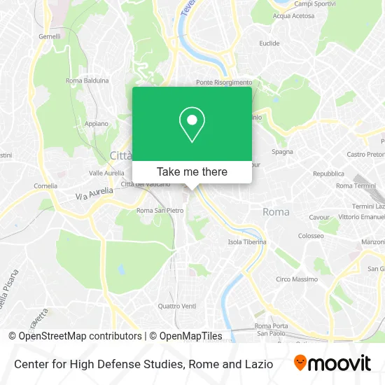 Center for High Defense Studies map