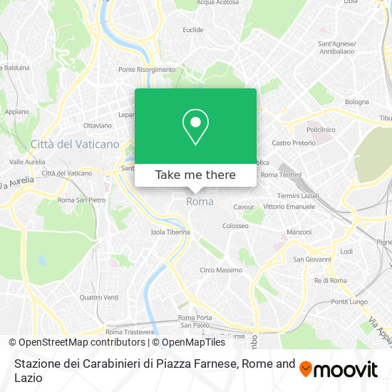 Stazione dei Carabinieri di Piazza Farnese map