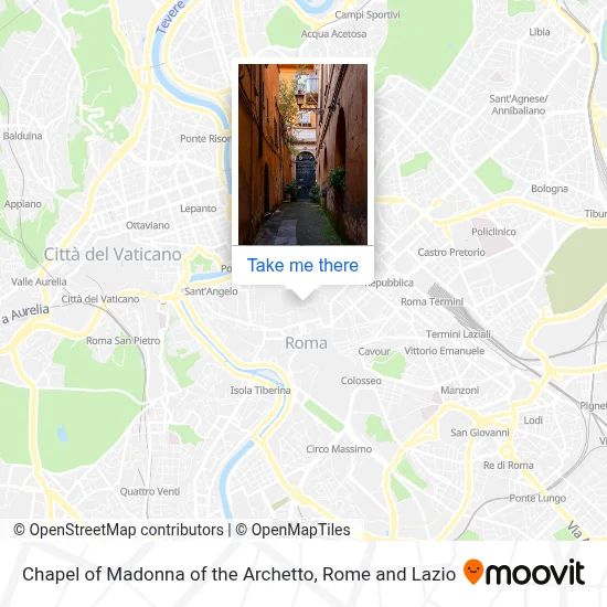 Chapel of Madonna of the Archetto map