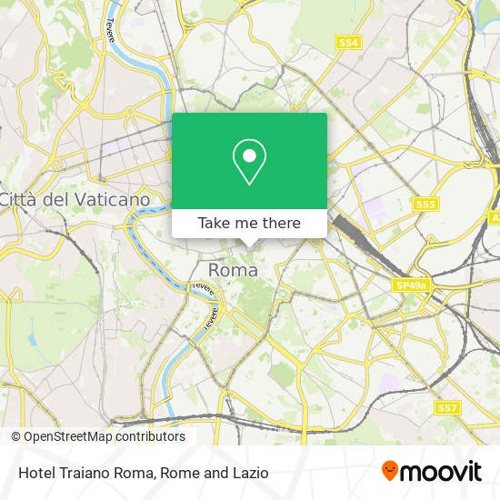 Hotel Traiano Roma map