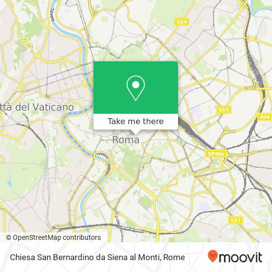 Chiesa San Bernardino da Siena al Monti map