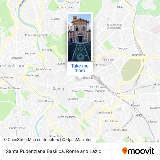 Santa Pudenziana Basilica map