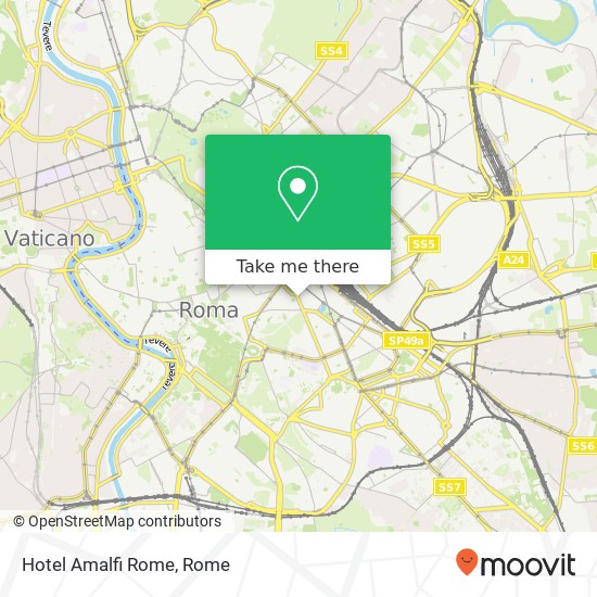 Hotel Amalfi Rome map