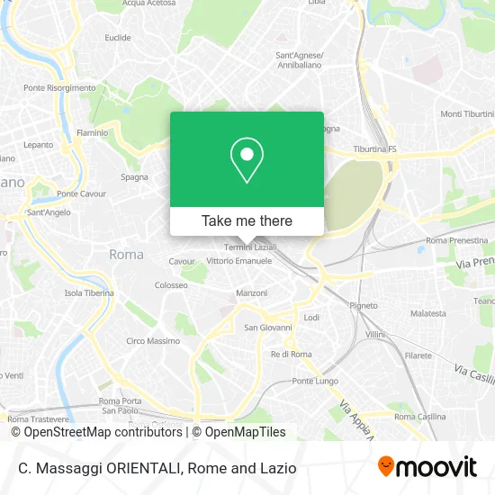 C. Oriental Massages map